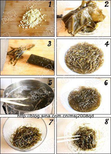 蒜蓉海带丝的做法